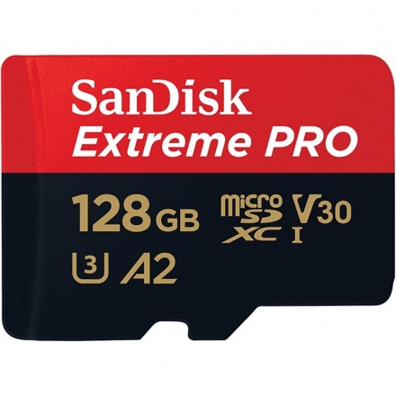 SanDisk Extreme Pro microSDXC 128GB 170MB/s + ada., SDSQXCY-128G-GN6MA