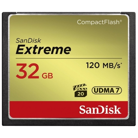 SanDisk Extreme CompactFlash 32GB 120MB/s, SDCFXSB-032G-G46