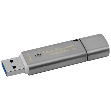 KINGSTON 64GB USB 3.0 DT Locker+ G3 (vc. A. Data Security), DTLPG3/64GB