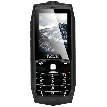 EVOLVEO StrongPhone Z1, vodotěsný odolný Dual SIM telefon, SGP-Z1-B