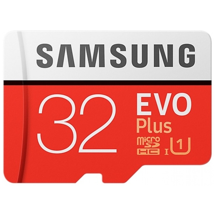 Samsung micro SDHC 32GB EVO Plus + SD adaptér, MB-MC32GA/EU