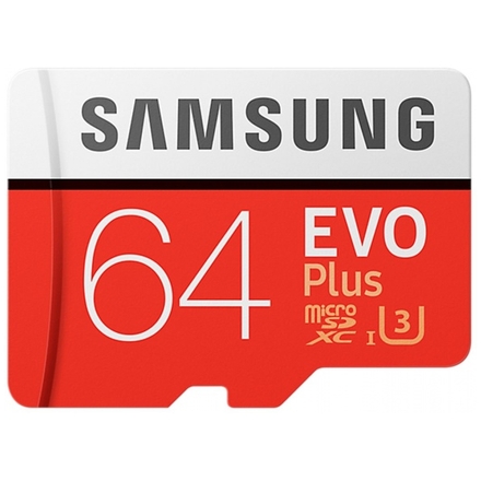 Samsung micro SDXC 64GB EVO Plus + SD adaptér, MB-MC64GA/EU