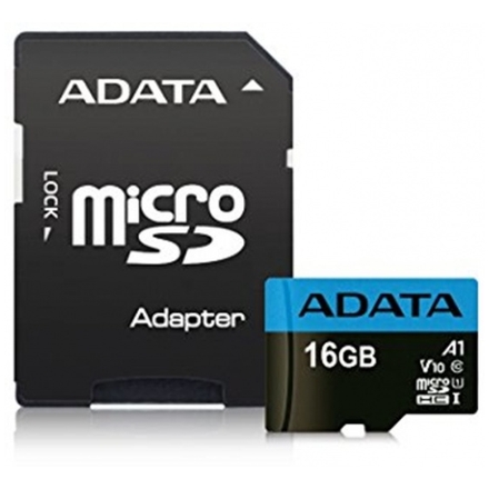 Adata/micro SDHC/16GB/100MBps/UHS-I U1 / Class 10/+ Adaptér, AUSDH16GUICL10A1-RA1