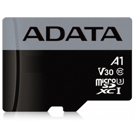 ADATA MicroSDHC 16GB U3 V30S až 95MB/s, AUSDH16GUI3V30S-R