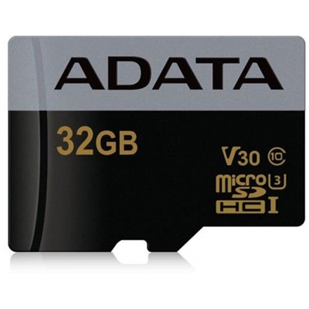 ADATA MicroSDHC 32GB U3 V30G až 95/90MB/s, AUSDH32GUI3V30G-R
