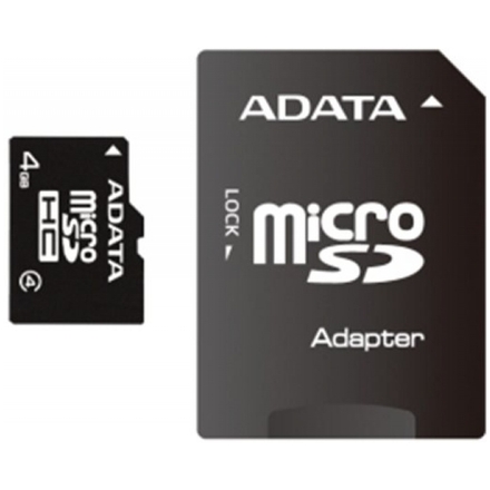 ADATA 4GB MicroSDHC Card+USB micro reader Class 4, AUSDH4GCL4-RM3BKBL