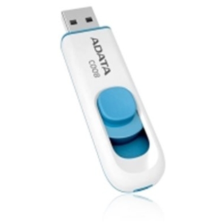 32GB USB ADATA C008  bílo/modrá (potisk), AC008-32G-RWE