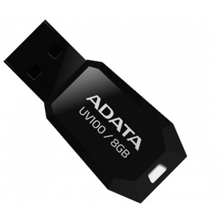 ADATA USB UV100  8GB black, AUV100-8G-RBK
