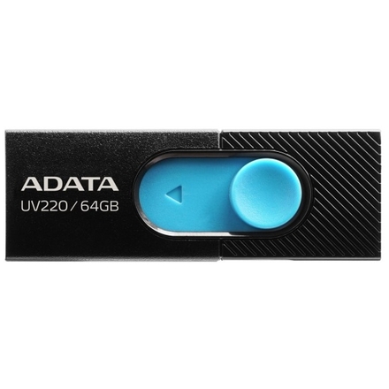 64GB ADATA UV220 USB black/blue, AUV220-64G-RBKBL