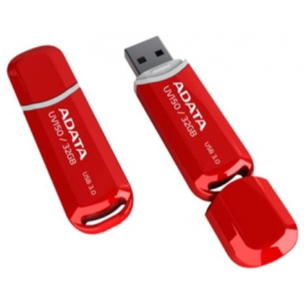 ADATA UV150/32GB/90MBps/USB 3.0/USB-A/Červená, AUV150-32G-RRD