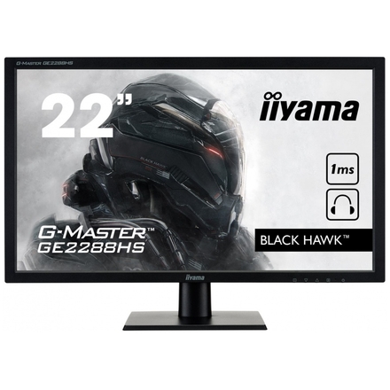22"LCD iiyama G-Master GE2288HS-B1 - 1ms,250cd,12M:1,DVI,HDMI,FHD,repro,FreeSync, GE2288HS-B1