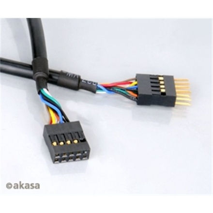 AKASA - USB kabel - 40 cm - prodlužovací interní, EXUSBI-40