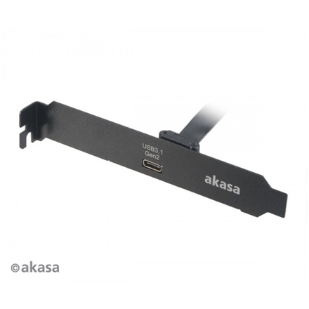 AKASA - USB 3.1 gen 2 Typ C PCI záslepka, AK-CBUB37-50BK