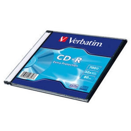 VERBATIM CD-R 700MB, 52 Extra Prot. Slim Box, 43347