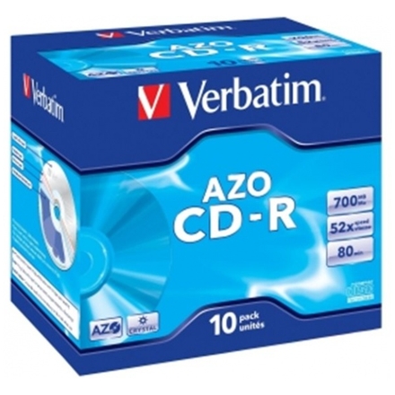 VERBATIM CD-R(10-Pack)Jewel/Crystal/52x/700MB, 43327