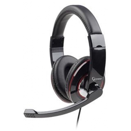 Gembird Sluchátka s mik MHS-001 Gaming black, MHS-001