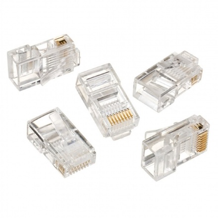 GEMBIRD Modular plug 8P8C for CAT5, UTP, 100 pcs, LC-8P8C-001/100