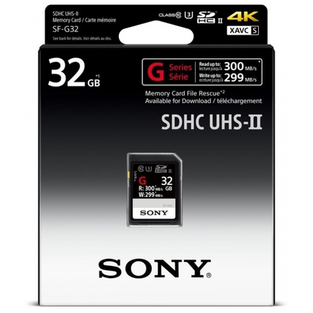 SONY SD karta SF32G, 32GB, class 10/ U3, až 300MB/s, SF32G