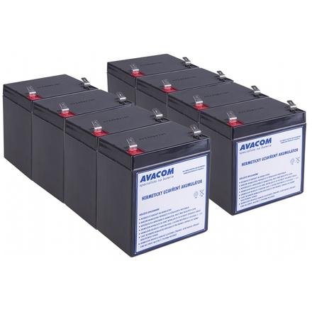 Bateriový kit AVACOM AVA-RBC43-KIT náhrada pro renovaci RBC43 (8ks baterií), AVA-RBC43-KIT