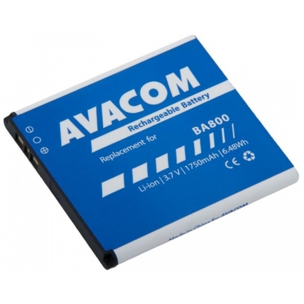Baterie AVACOM GSSO-BA800-S1750 do mobilu Sony Ericsson Li-Ion 3,7V 1750mAh (náhrada BA800), GSSO-BA800-S1750