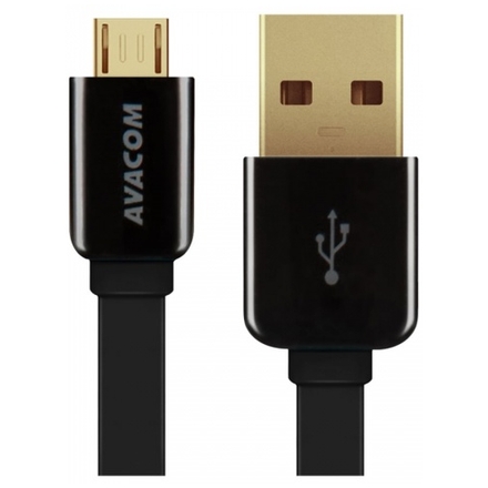 Kabel AVACOM MIC-120K USB - Micro USB, 120cm, černá, DCUS-MIC-120K