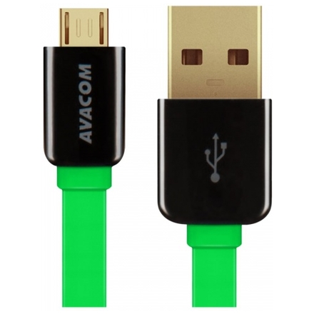 Kabel AVACOM MIC-40G USB - Micro USB, 40cm, zelená, DCUS-MIC-40G