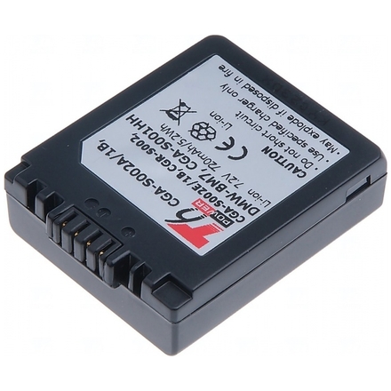 Baterie T6 Power Panasonic DMW-BM7, CGA-S002E, CGA-S002, 720mAh, 5,2Wh, DCPA0004