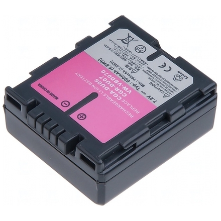 Baterie T6 power Panasonic VW-VBD070, CGA-DU07, CGR-DU07, Hitachi DZ-BP07S, 720mAh, 5,2Wh, VCPA0009