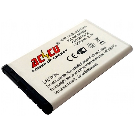 Baterie Accu pro Nokia C6, Li-ion, 1300mAh, MTNK0048