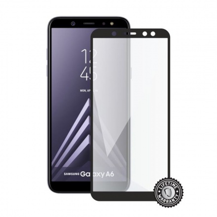 Screenshield SAMSUNG A600 Galaxy A6 Tempered Glass protection (full COVER black), SAM-TG25DBA600-D