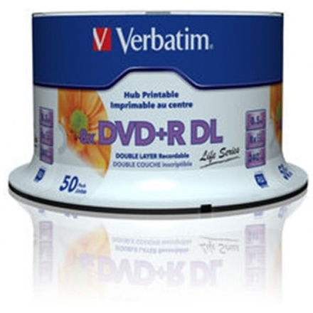 VERBATIM DVD+R DL (8xPrintable, 8,5GB), 50 cake, 97693