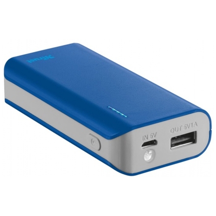 TRUST Primo PowerBank 4400 Portable Charger - blue, 21225