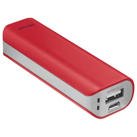 TRUST Primo PowerBank 2200 - red, 21223