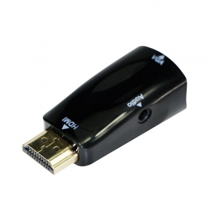 GEMBIRD Kabel red. HDMI na VGA + Audio, M/F, černá, A-HDMI-VGA-02