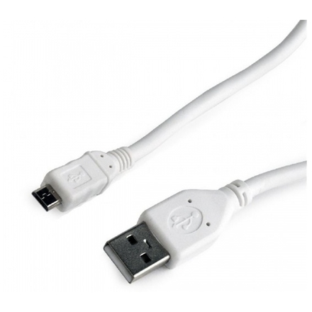 GEMBIRD Kabel USB A-B micro, 0,5m, 2.0, bílý, high quality, CCP-mUSB2-AMBM-W-0.5M
