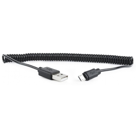 Gembird Kabel USB A-B micro, 1,8m, 2.0, černý, kroucený, CC-mUSB2C-AMBM-6