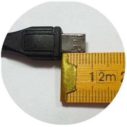 PremiumCord Kabel micro USB 2.0, A-B 1,8m, dlouhý micro USB konektor, ku2m18fd