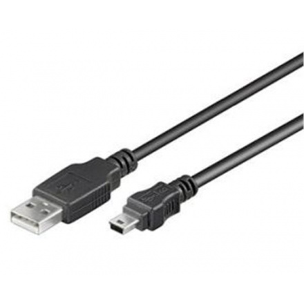 PremiumCord Kabel mini USB, A-B, 5pinů, 1m, ku2m1a