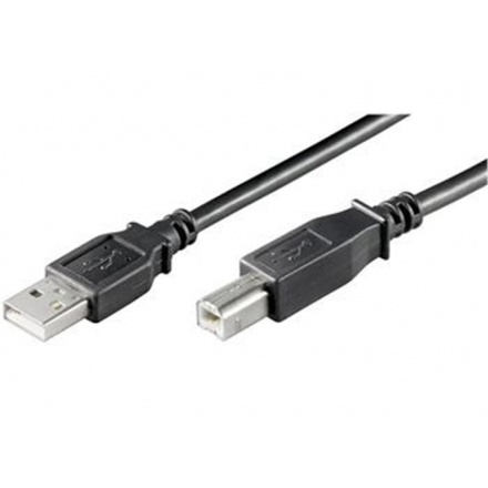 PremiumCord Kabel USB 2.0, A-B, 1m, černý, ku2ab1bk