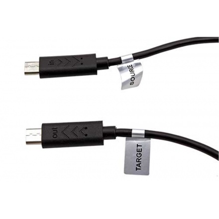 PremiumCord USB 2.0 kabel na propojení dvou chytrých telefonů, microUSB B(M)- microUSB B(M),0,3m,OTG, kur-20