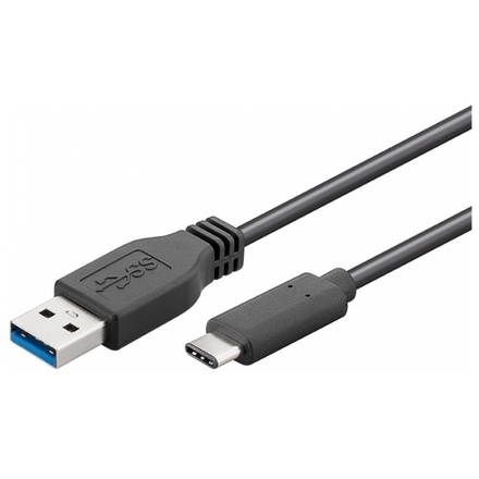 PremiumCord USB-C/male - USB 3.0 A/Male, černý, 0,5m, ku31ca05bk