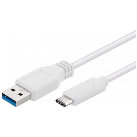 PremiumCord USB-C/male - USB 3.0 A/Male, bílý, 1m, ku31ca1w