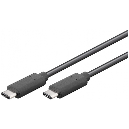 PremiumCord USB-C/male - USB-C/male, černý, 0,5m, ku31cc05bk