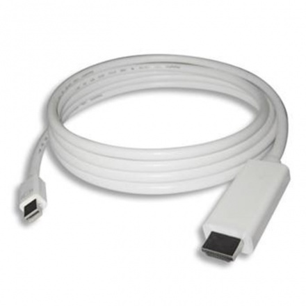PremiumCord kabel miniDP - HDMI M/M 1m, bílá, kportadmk01-01