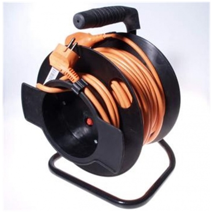 PremiumCord Prodlužovací kabel 230V 50m buben, průřez vodiče 3x1,5mm2, 1x zásuvka, ppb-02-50