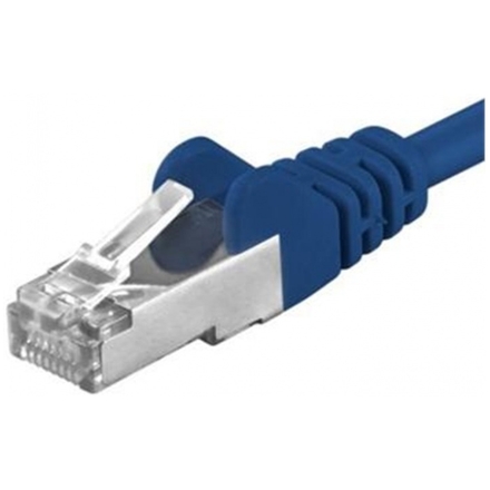 Premiumcord Patch kabel CAT6a S-FTP, RJ45-RJ45, AWG 26/7 0,25m modrá, sp6asftp002B