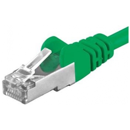 Premiumcord Patch kabel CAT6a S-FTP, RJ45-RJ45, AWG 26/7 1,5m, zelená, sp6asftp015G