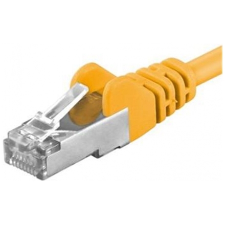 Premiumcord Patch kabel CAT6a S-FTP, RJ45-RJ45, AWG 26/7 1,5m, žlutá, sp6asftp015Y