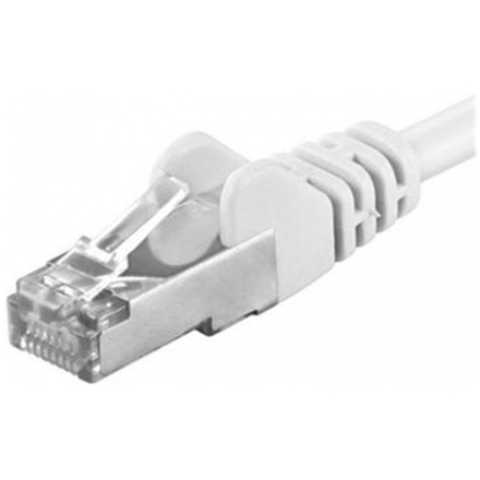 Premiumcord Patch kabel CAT6a S-FTP, RJ45-RJ45, AWG 26/7 5m, bílá, sp6asftp050W