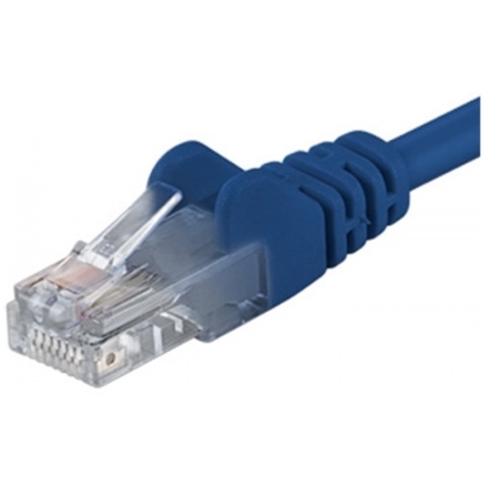 PremiumCord Patch kabel UTP RJ45-RJ45 CAT6 0.5m modrá, sp6utp005B
